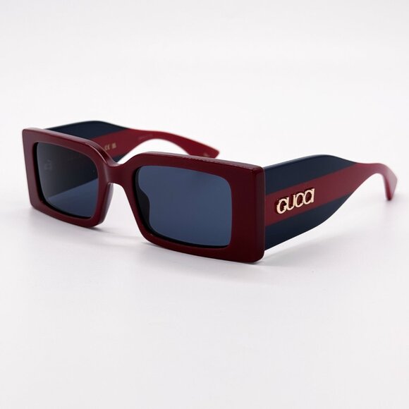 NEW GUCCI GG1860S 003 BURGUNDY/BLUE UNISEX SUNGLASSES GUCCI - Picture 4 of 12
